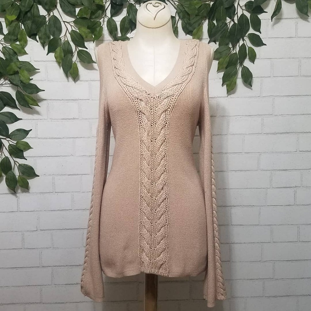 Blush Cold Shoulder Sweater